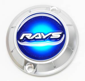 Rays - Rays Gram Lights 57 Center Caps - Blue (Set of 4) - Image 1