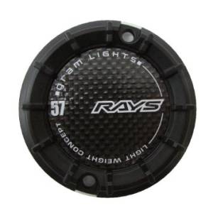 Rays - Rays Gram Lights 57Transcend Center Caps for 5-100 - Black (Set of 4) - Image 1