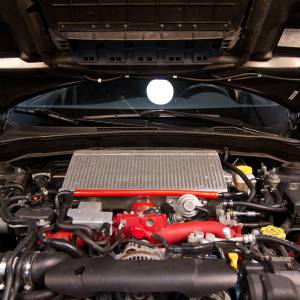 Mishimoto - 2011-2014 Subaru STI Mishimoto Top-Mount Intercooler - Black Cooler/Red Hoses - Image 5