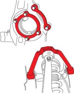 SPC Performance - 2003-2008 Nissan 350Z SPC Front Upper Control Arms - Image 2