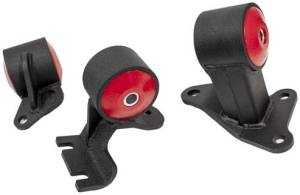 1988-1991 Honda Civic and CRX Innovative Steel Replacement/Conversion Mount Kit (B-Series/Cable/RHD) - 95A RED
