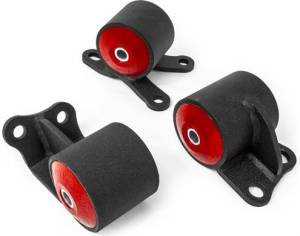 1992-1995 Honda Civic Innovative Sreel Replacement Engine Mount Kit (B/D-Series/Hydro/Auto) - 95A DK RED