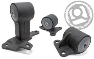 1994-1997 Honda Accord DX/LX Conversion Engine Mount Kit, Steel (H23/F20B/Manual) - 85A GRY (Black)