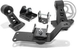 2000-2009 Honda S2000 Innovative Adapter Conversion Engine Mount Kit, Steel (K-Series/Manual/Extra Header Clearance) - 75A BLK (Black)