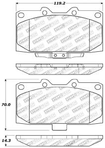 StopTech - Sprt Brk Pad W/Hdwr 309.11820 - Image 3