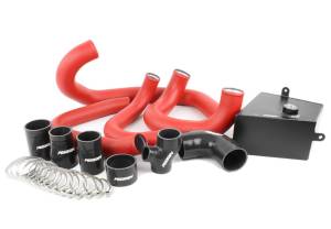 2015+ Subaru WRX Perrin Boost Tube Kit ONLY - Red Tubes/Black Couplers (No Intercooler)