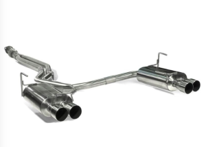2011-2014 Subaru WRX and STI Perrin Dual Tube Cat-Back Exhaust w/ Quad Straight Cut Tips