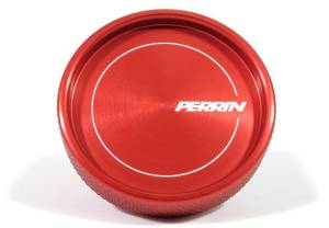 Perrin - 2003-2008 Subaru Forester Perrin Oil Fill Cap Round Style - Red - Image 2