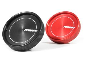 Perrin - 2003-2008 Subaru Forester Perrin Oil Fill Cap Round Style - Red - Image 4
