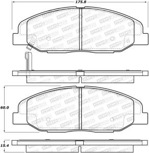 StopTech - BRAKE PADS w/HRDWR 308.13320 - Image 2