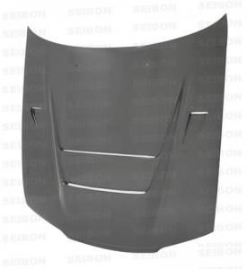 1990 - 1994 NISSAN SKYLINE R32 SEIBON CARBON FIBER HOOD - DVII STYLE