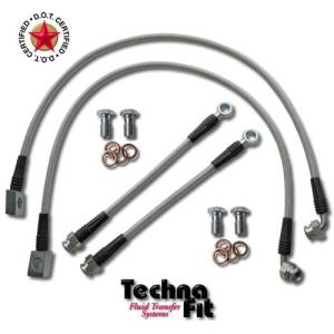 1992 DODGE SHELBY 4 line brake kit - Blue