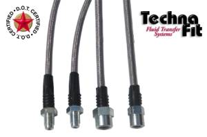 1986 - 1993 MERCEDES 190 240 300 4 Line Brake Kit - Red