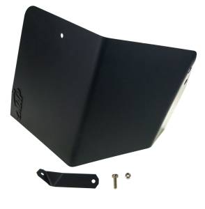 MAPerformance - 2008-2015 Mitsubishi Evo X MAPerformance Stainless Air Intake Heat Shield Rev 2 - Wrinkle Black - Image 1