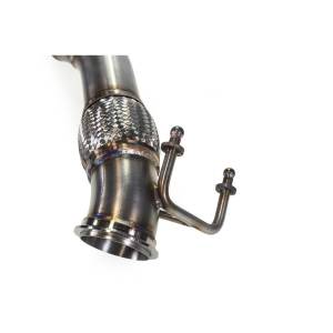 MAPerformance - 2015-2021 VW Golf TSI/GTI Mk7 / Mk7.5 MAPerformance GESI Catted Resonated Downpipe - Ceramic Black - Image 3
