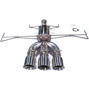 MAPerformance - 2017-2021 Honda Civic Type-R MAPerformance Street Stock Front Pipe Connection Cat-Back Exhaust - Polished Tips - Image 3