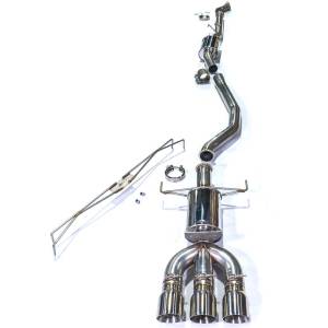 MAPerformance - 2017-2021 Honda Civic Type-R MAPerformance Race Stock Front Pipe Connection Cat-Back Exhaust - Polished Tips - Image 2