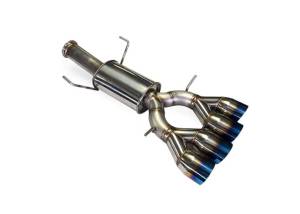 MAPerformance - 2017+ Honda Civic Si COUPE ONLY MAPerformance Rear Street Muffer Catback Exhaust - Blue Tips - Image 2