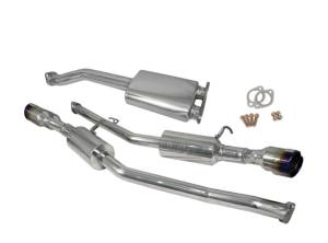 Injen - 2010-2013 Hyundai Genesis Coupe 2.0L(t) 4cyl SS Injen Exhaust w/ 76mm Y-Pipe Resonator/Molded SS Flanges - Image 3