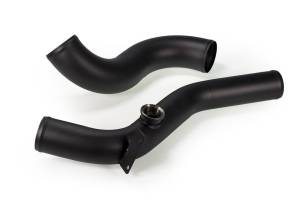 MAPerformance - 2015+ Ford Mustang Ecoboost MAPerformance P1.5 Performance Package - Wrinkle Black Intake/Chargepipe + Catted Downpipe - Image 4