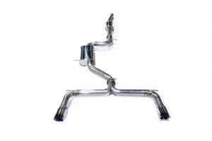 MAPerformance - 2018-2021 Volkswagen MK7 GTI MAPerformance Catback Exhaust for OEM/Stock Downpipe Fitment - Blue Flame Tips - Image 1