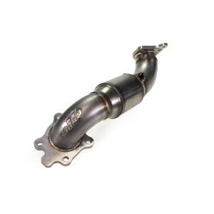 MAPerformance - 2016-2021 Honda Civic 1.5T MAPerformance Catted Downpipe in Ceramic Black finish includes Mounting Tabs for OEM Heat Shield - GESI Catted with New Turbo Gasket - Image 5
