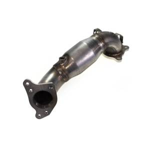 MAPerformance - 2016-2021 Honda Civic 1.5T MAPerformance Catted Downpipe in Ceramic Black finish includes Mounting Tabs for OEM Heat Shield - GESI Catted without New Turbo Gasket - Image 1