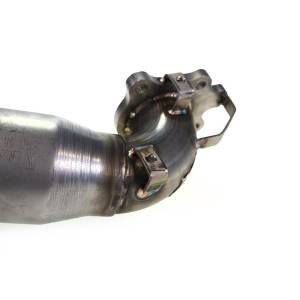 MAPerformance - 2016-2021 Honda Civic 1.5T MAPerformance Catted Downpipe in Raw Polished finish includes Mounting Tabs for OEM Heat Shield - Catted without New Turbo Gasket - Image 2