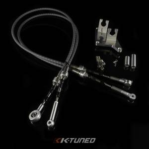 K-Tuned - K-Tuned Shifter Cables - Race-Spec Shifter Cables B-Series AWD w/ bracket - Image 1