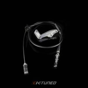 1988-2005 Honda Civic, 1990-2001 Acura Integra,  and 2002-2006 Acura RSX K-Tuned RHD Throttle Cable w/Universal Billet Bracket - 1450mm