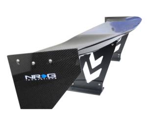 NRG Innovations - NRG Innovations Carbon Fiber Spoiler - Universal (59") w / NRG logo large end plates - Image 2