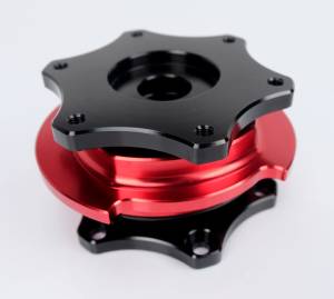 NRG Innovations - NRG Innovations Quick Release - Black Shinny Body / Red Shinny Ring SFI SPEC 42.1 - Image 2