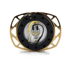 NRG Innovations - NRG Innovations Qucik Release Kit - Black Body / Chrome Gold Cutout  Ring - Image 2