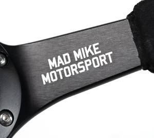 NRG Innovations - NRG Innovations Steering Wheel (3in. Deep) Mad Mike / 5mm Spoke/ Alcantara Finish/ Black Stitching - Image 4