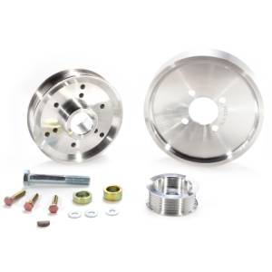 BBK - 2002-2004 Ford Mustang 4.6 GT BBK Underdrive Pulley Kit - Lightweight CNC Billet Aluminum (3pc) - Image 2