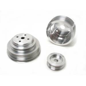 1985-1987 GM Truck 305/350 BBK Underdrive Pulley Kit - Lightweight CNC Billet Aluminum (3pc)