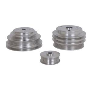 BBK - 1985-1987 GM Truck 305/350 BBK Underdrive Pulley Kit - Lightweight CNC Billet Aluminum (3pc) - Image 2