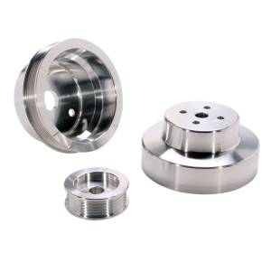 1988-1995 GM Truck BBK Underdrive Pulley Kit - Lightweight CNC Billet Aluminum (3pc)