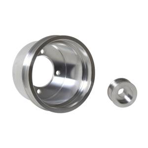BBK - 1994-1998 Ford Mustang 3.8 V6 BBK Underdrive Pulley Kit - Lightweight CNC Billet Aluminum (2pc) - Image 1