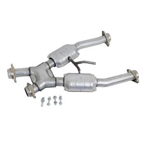 BBK - 1994-1995 Ford Mustang 5.0 BBK Short Mid X Pipe With Catalytic Converters 2-1/2in - Image 2