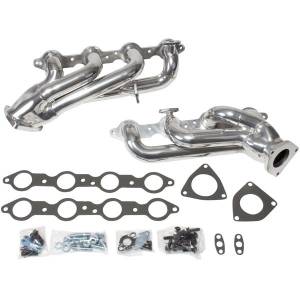 BBK - 1999-2004 GM Truck/SUV BBK Shorty Tuned Length Exhaust Headers 1-3/4in - Silver Ceramic - Image 1