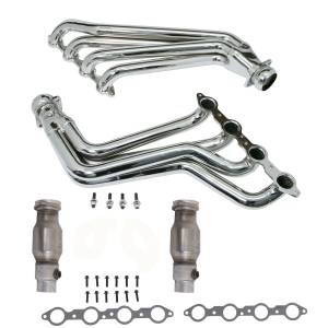 BBK - 2010-2015 Chevrolet Camaro LS3/L99 BBK Long Tube Exhaust Headers With Converters - 1-3/4in Chrome - Image 1