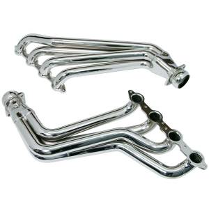 BBK - 2010-2015 Chevrolet Camaro LS3/L99 BBK Long Tube Exhaust Headers With Converters - 1-3/4in Chrome - Image 2