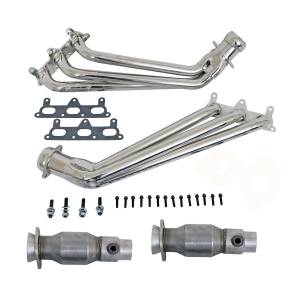 BBK - 2010-2011 Chevrolet Camaro V6 BBK Long Tube Exhaust Headers With Converters - 1-5/8in Chrome - Image 1
