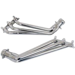BBK - 2010-2011 Chevrolet Camaro V6 BBK Long Tube Exhaust Headers With Converters - 1-5/8in Chrome - Image 2