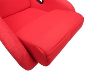 NRG Innovations - NRG FRP Bucket Seat (Red Cloth) - Large - Image 3