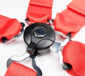 NRG Innovations - NRG 5pt 3inch Seat Belt Harness / Cam Lock - Red - Image 2