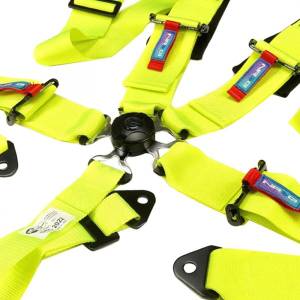 NRG Innovations - NRG 5pt 3inch Seat Belt Harness / Cam Lock - Neon Green - Image 2
