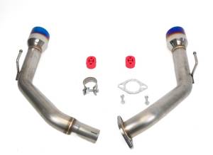 Private Label Mfg - 2023+ Acura Integra Private Label Mfg. Axle-back Exhaust Muffler Delete - Blue Tips - Image 1