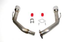 Private Label Mfg - 2023+ Acura Integra Private Label Mfg. Axle-back Exhaust Muffler Delete - Polished Tips - Image 1